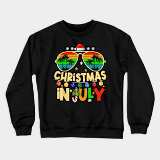 Christmas In July Gnomes Summer Xmas Matching Crewneck Sweatshirt